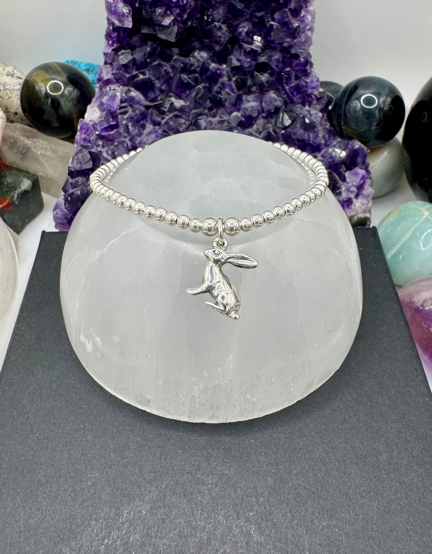 STERLING SILVER 4D HARE BRACELET