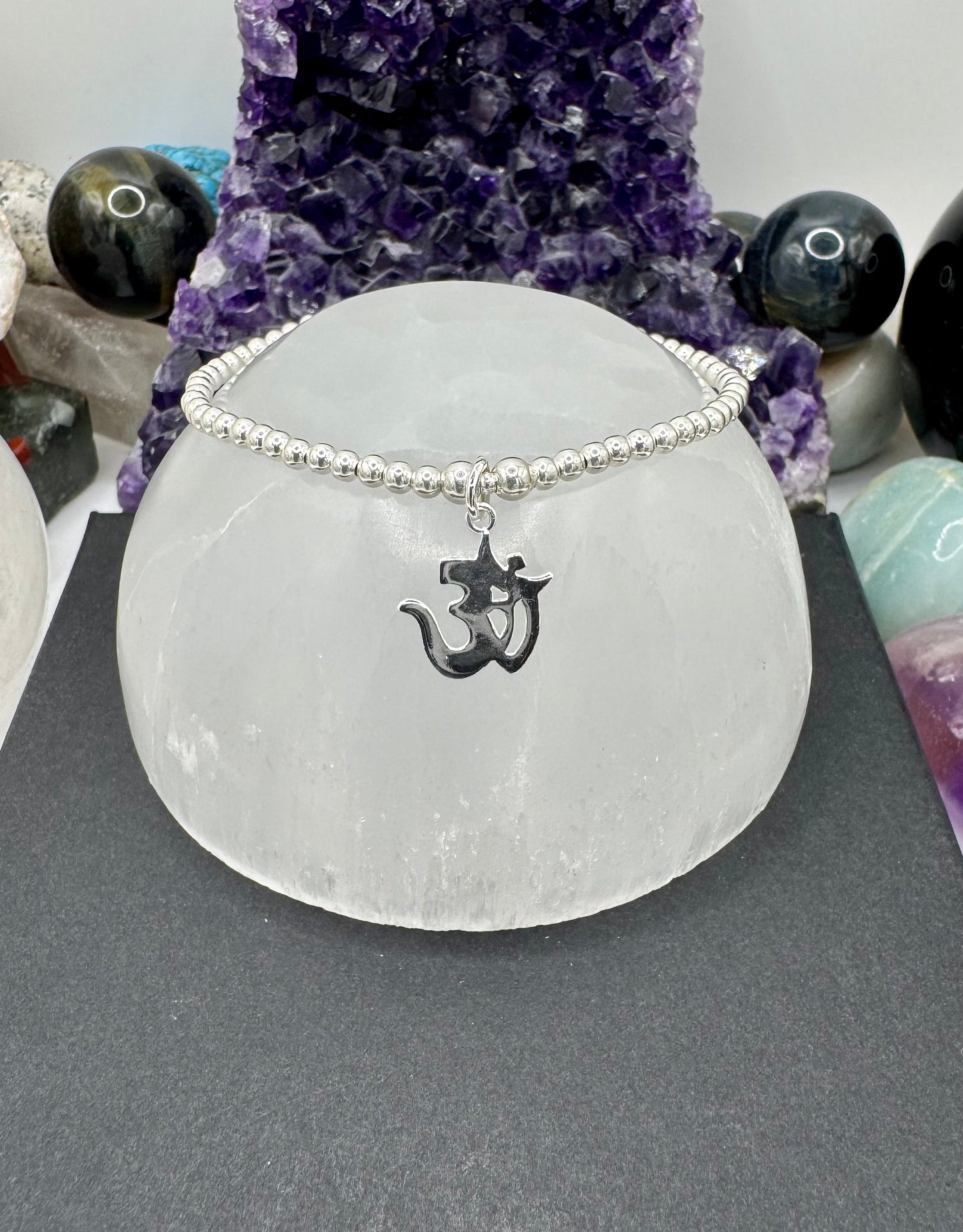 STERLING SILVER OHM BRACELET