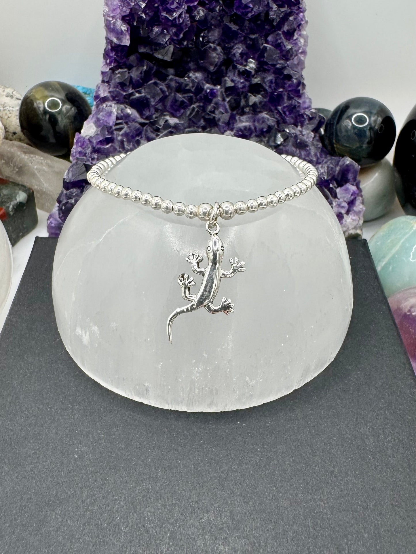 STERLING SILVER GECKO BRACELET