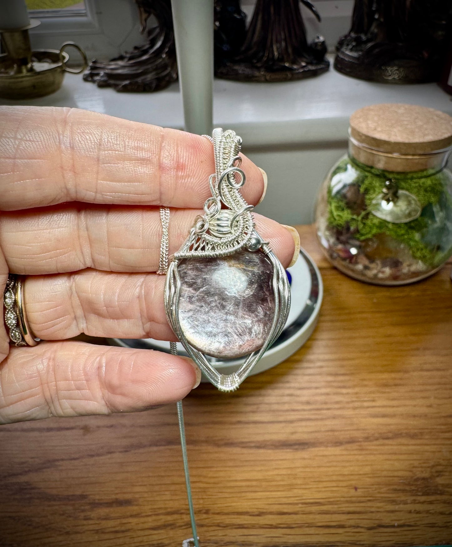 LEPIDOLITE/ MICA NECKLACE