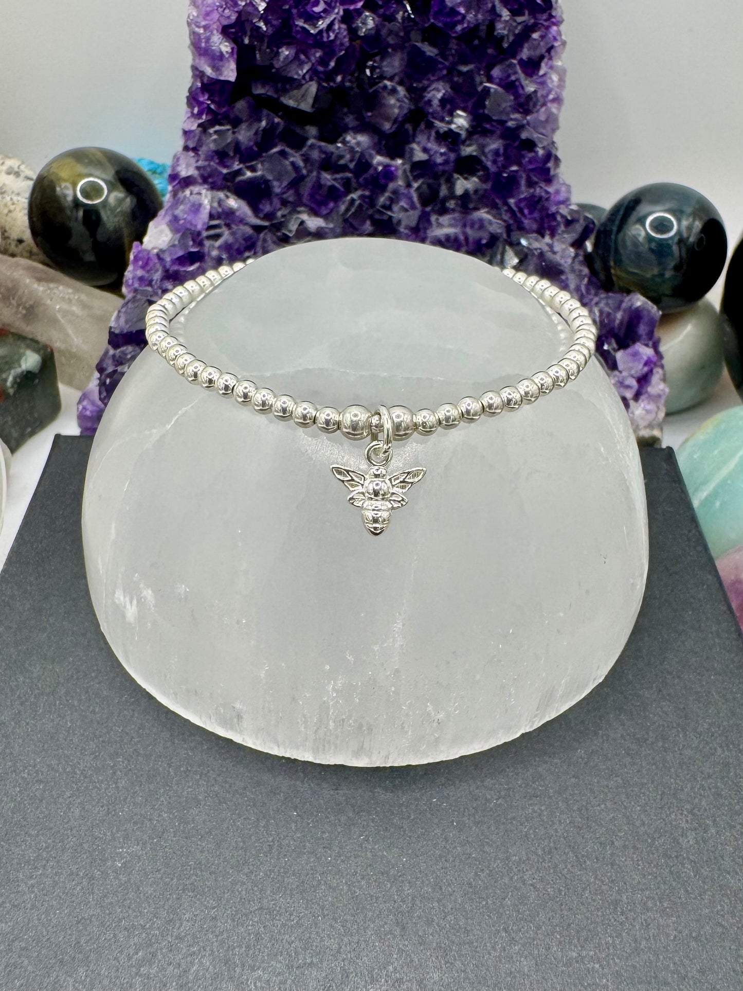 STERLING SILVER SMALL BEE BRACELET