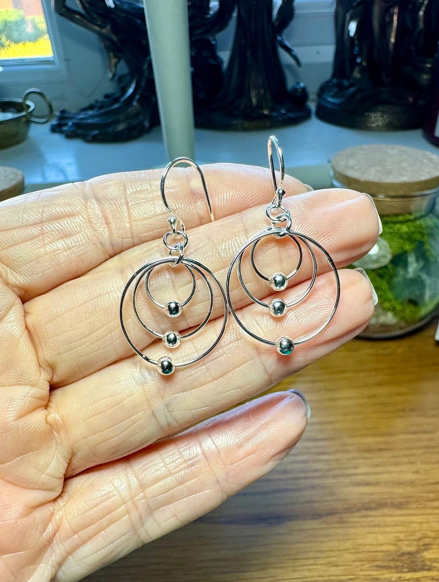 STERLING SILVER MULTI-HOOP EARRINGS