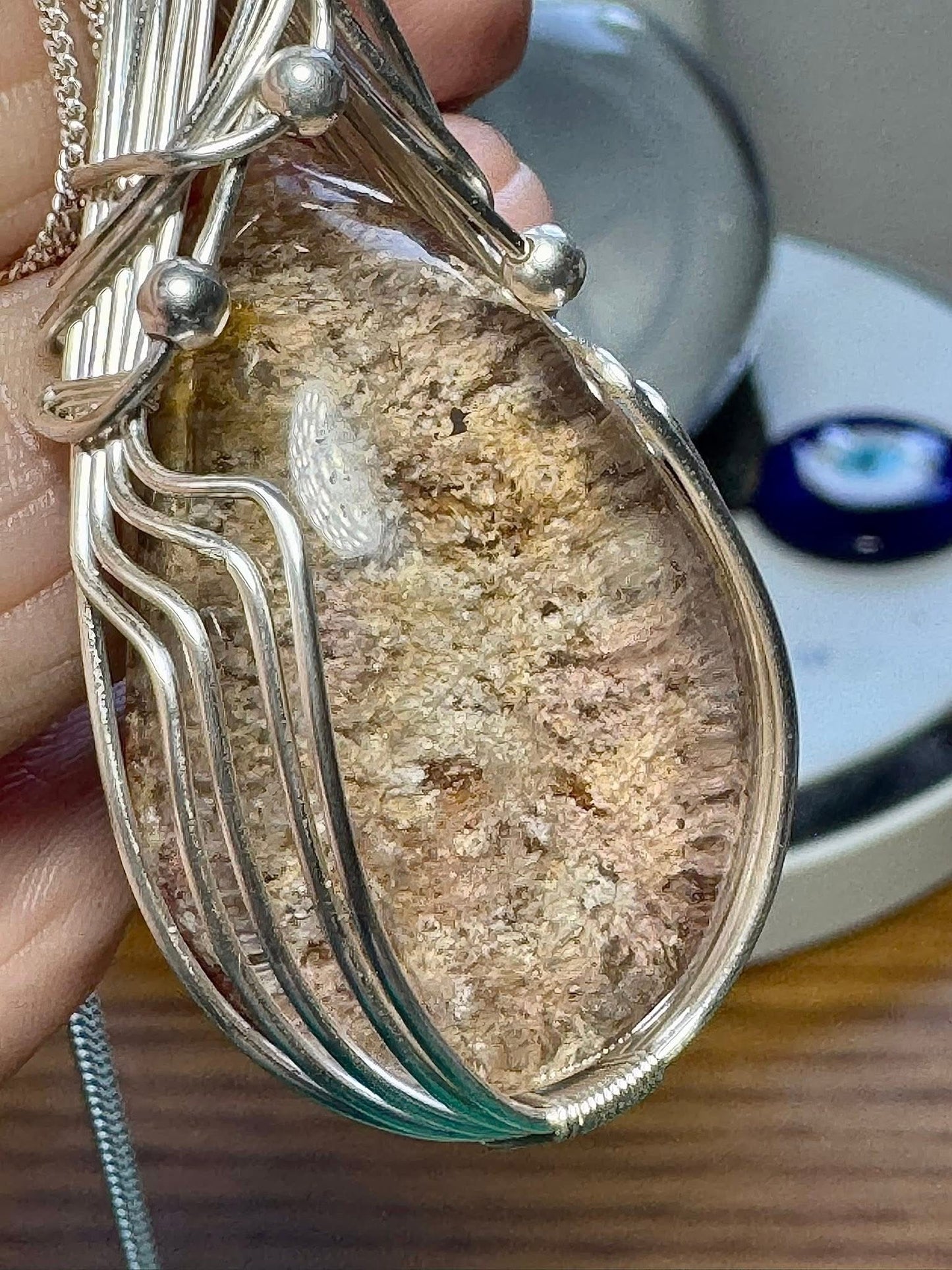 LODOLITE / GARDEN QUARTZ NECKLACE