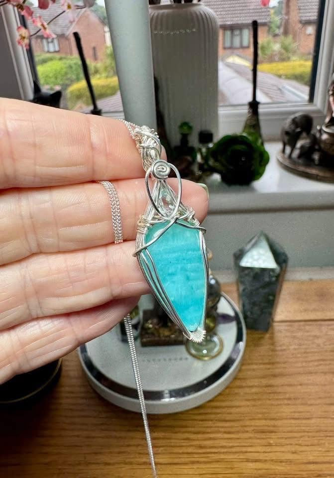 HEMIMORPHITE & AQUAMARINE NECKLACE