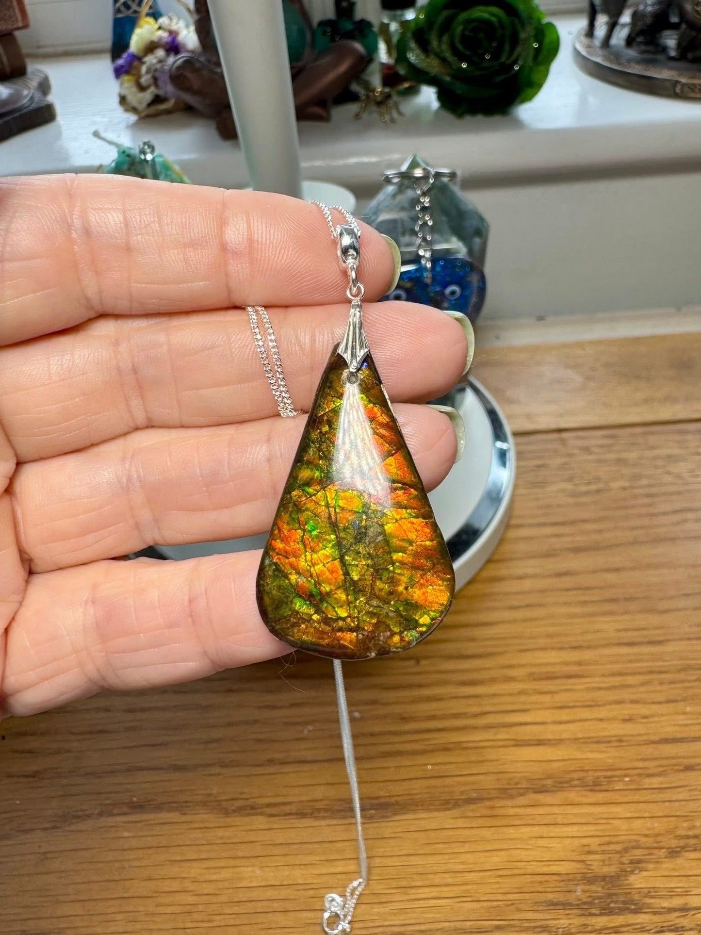 GENUINE AMMOLITE NECKLACE