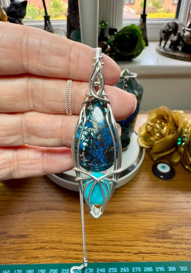 AZURITE AND TURQUOISE NECKLACE