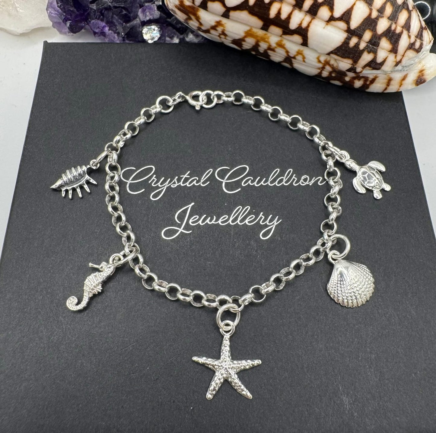STERLING SILVER SEA THEMED BRACELET