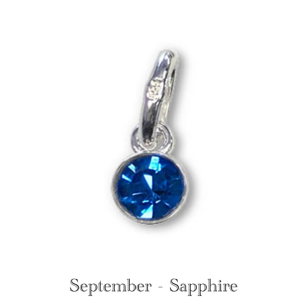 STERLING SILVER BIRTHSTONE NECKLACES