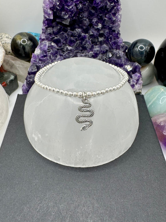 STERLING SILVER SNAKE BRACELET