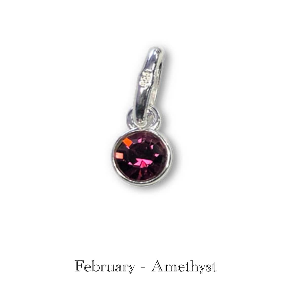 STERLING SILVER BIRTHSTONE NECKLACES