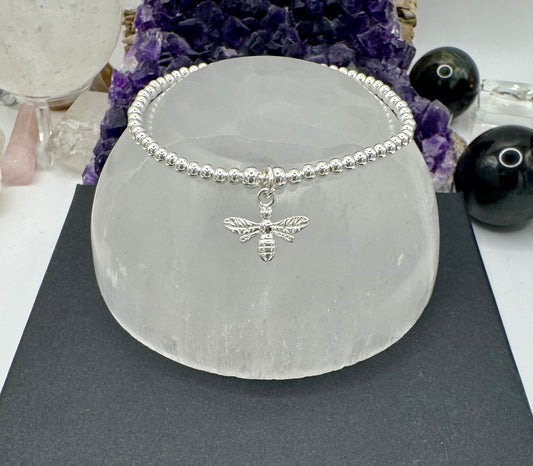 STERLING SILVER BUMBLEBEE BRACELET
