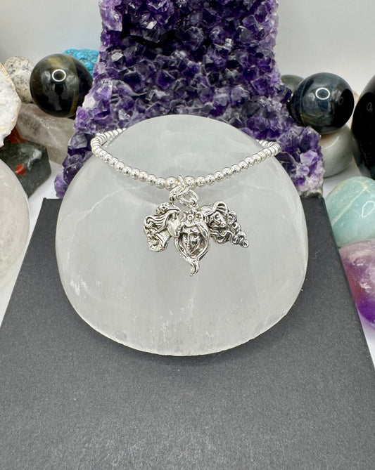 STERLING SILVER MAIDEN MOTHER CRONE BRACELET