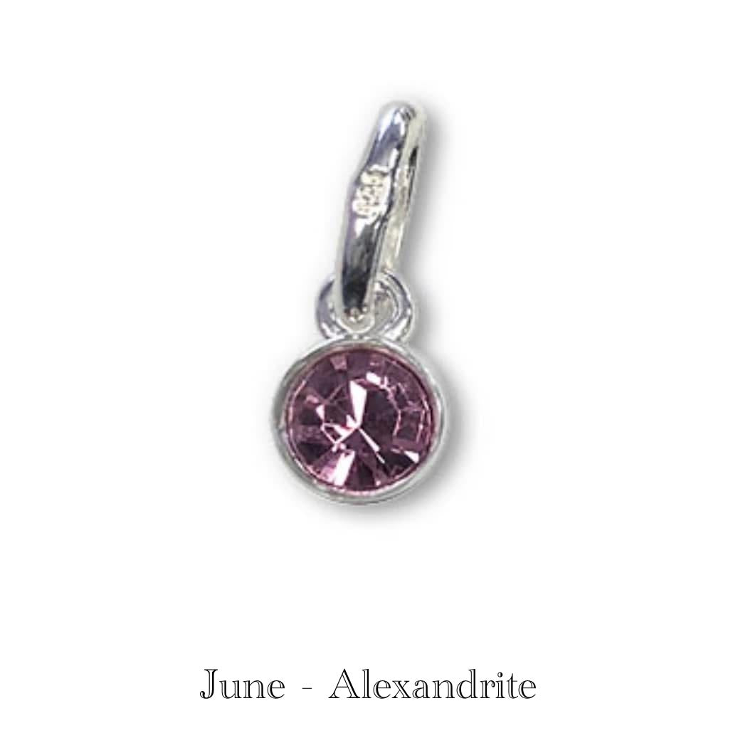 STERLING SILVER BIRTHSTONE NECKLACES