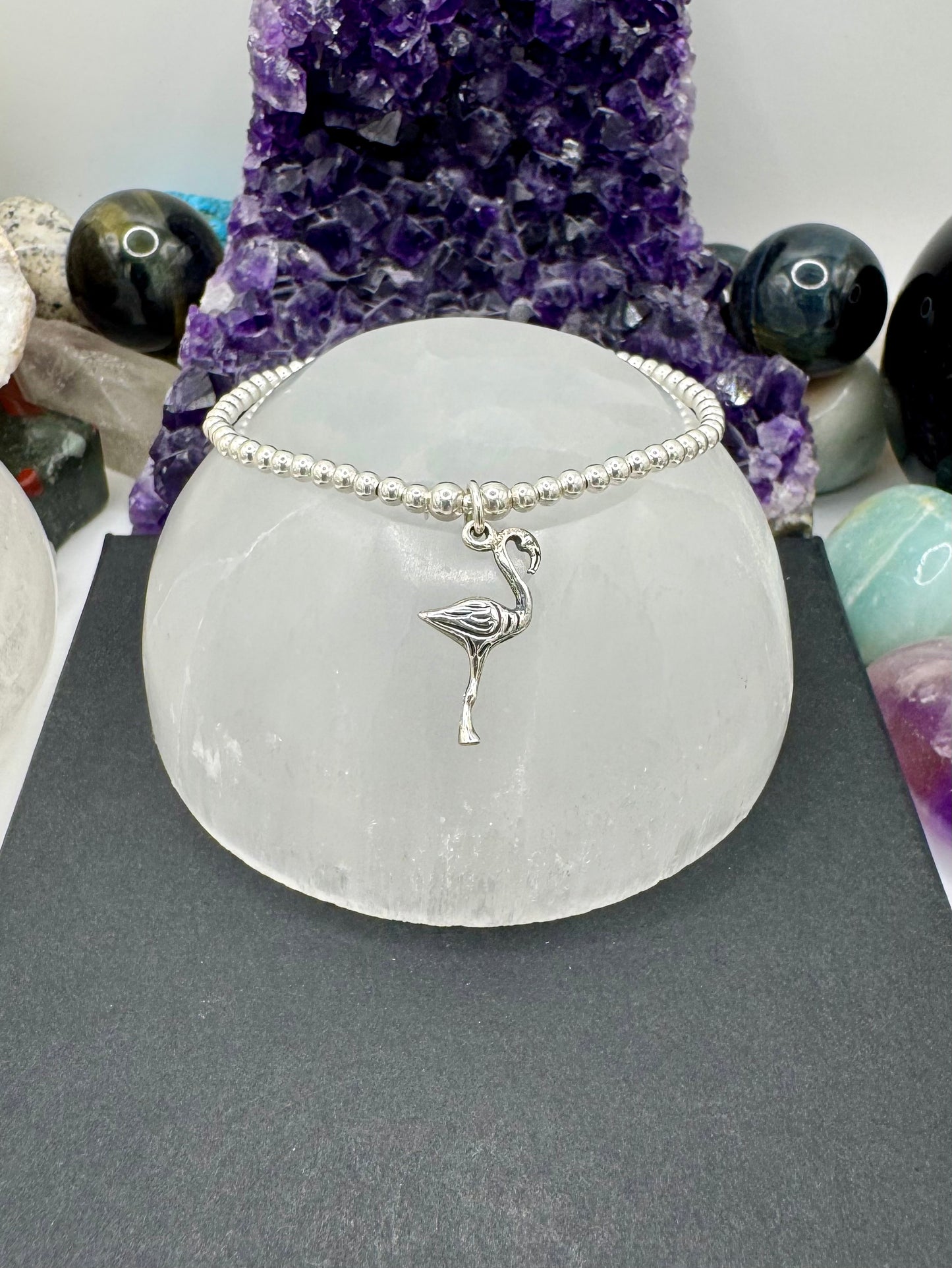 STERLING SILVER FLAMINGO BRACELET