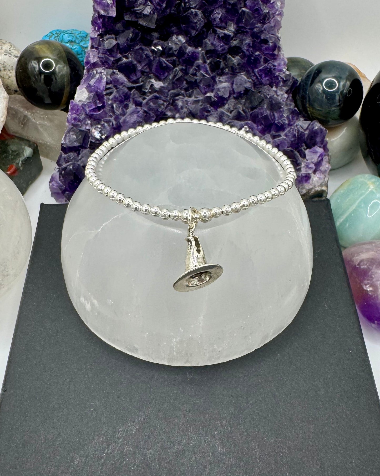 STERLING SILVER 4D WITCH HAT BRACELET