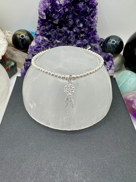 STERLING SILVER DREAM CATCHER BRACELET