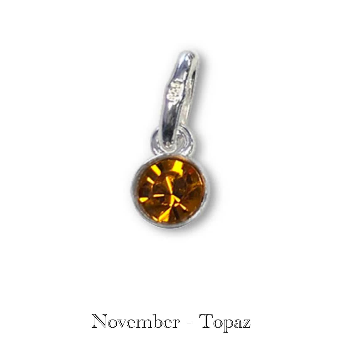 STERLING SILVER BIRTHSTONE NECKLACES