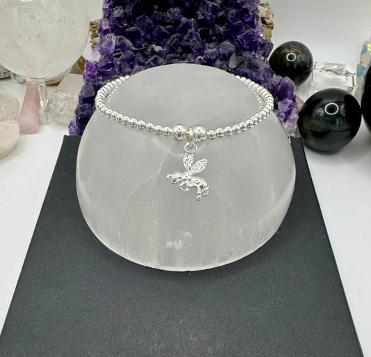 STERLING SILVER BEE BRACELET