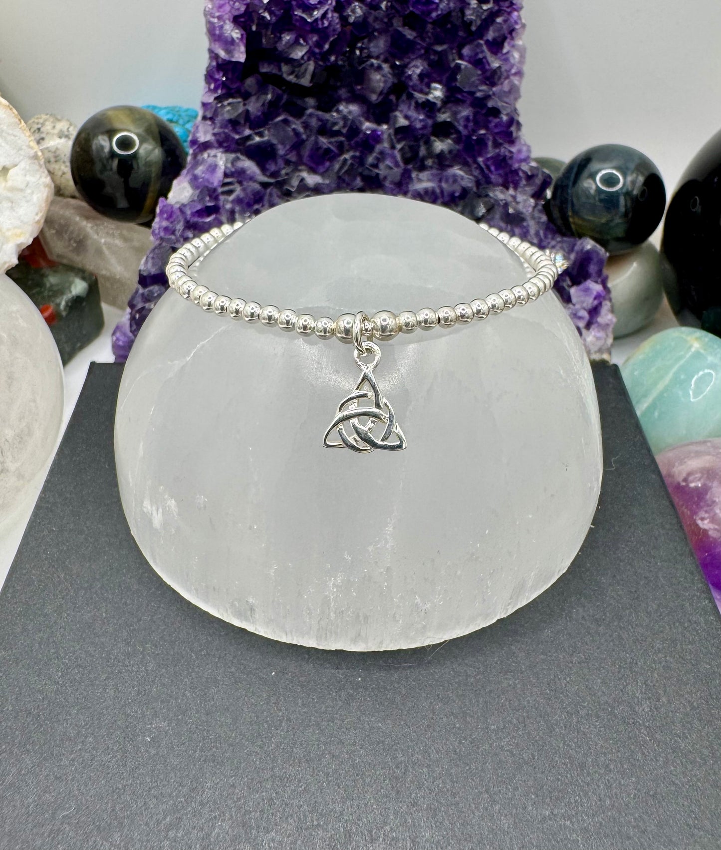 STERLING SILVER TRIQUETRA BRACELET