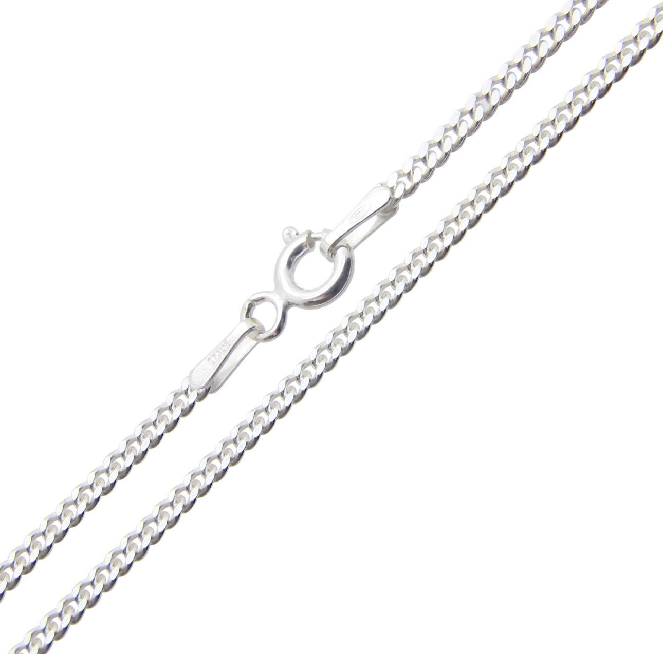16 + 18” STERLING SILVER FINE CURB CHAINS