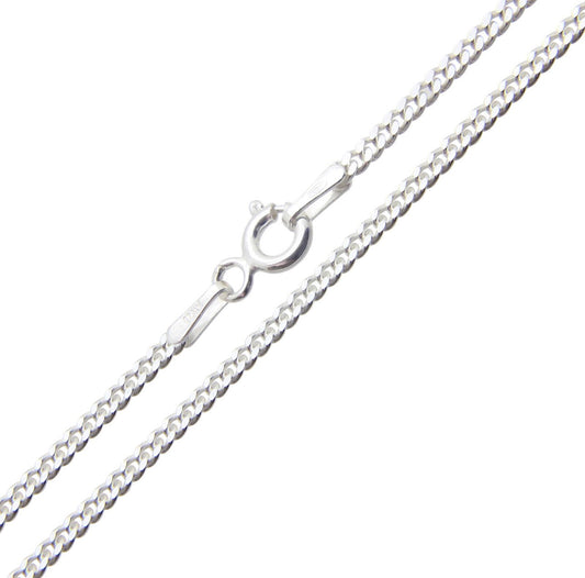 16 + 18” STERLING SILVER FINE CURB CHAINS