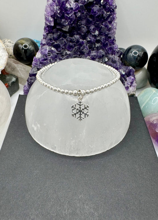 STERLING SILVER SNOWFLAKE BRACELET