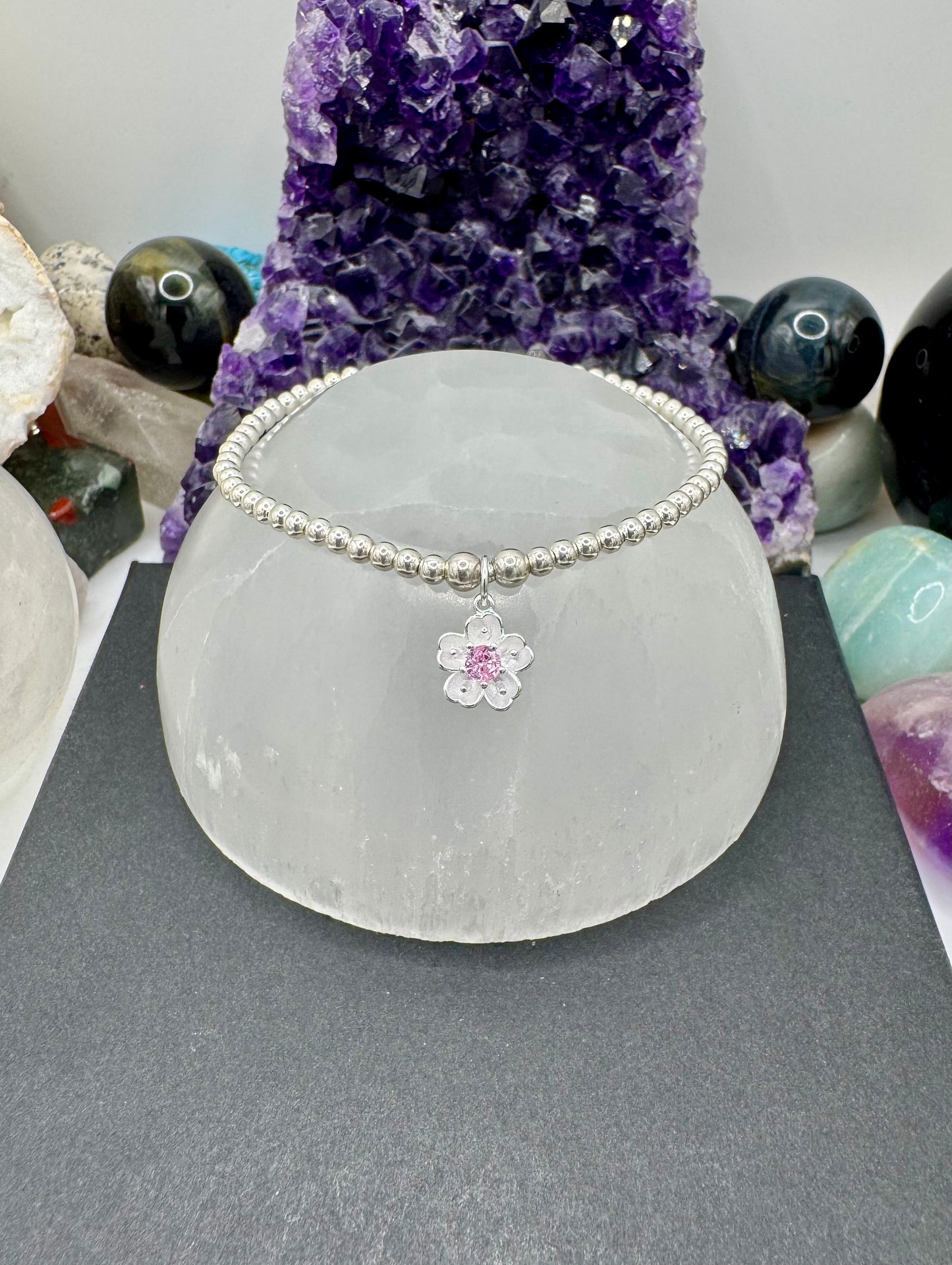 STERLING SILVER CHERRY BLOSSOM / SAKURA BRACELET