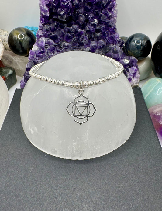 STERLING SILVER ROOT CHAKRA BRACELET