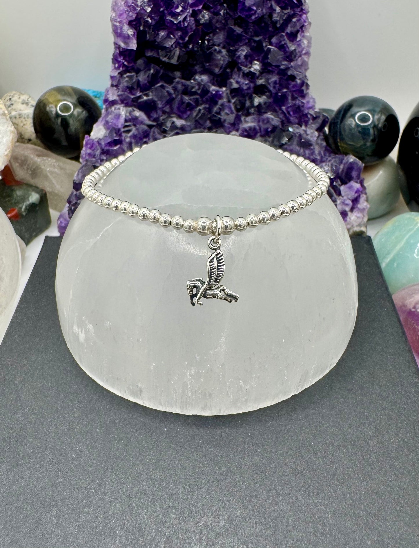 STERLING SILVER PEGASUS BRACELET