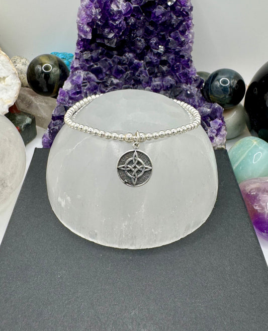 STERLING SILVER WITCHES KNOT NECKLACE