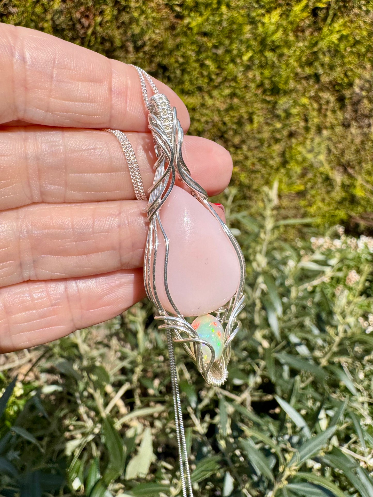 DOUBLE OPAL NECKLACE