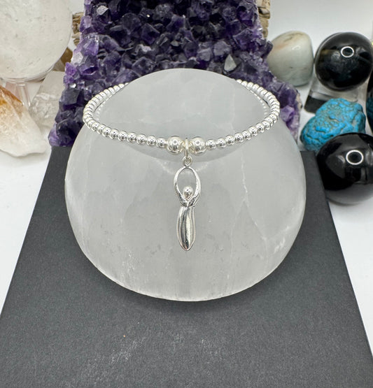 STERLING SILVER GODDESS BRACELET