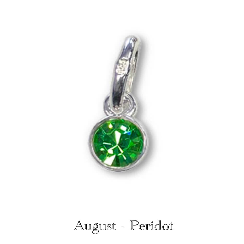 STERLING SILVER BIRTHSTONE NECKLACES