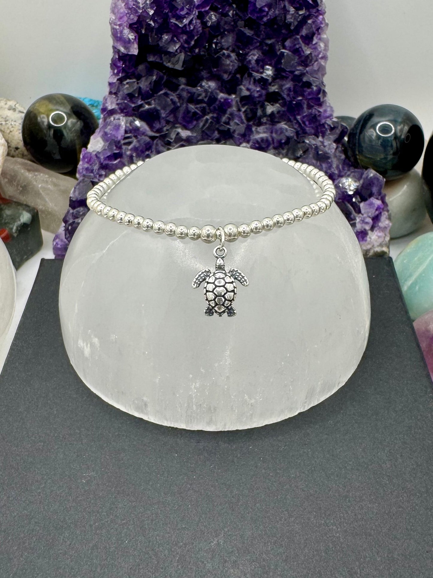 STERLING SILVER TURTLE BRACELET