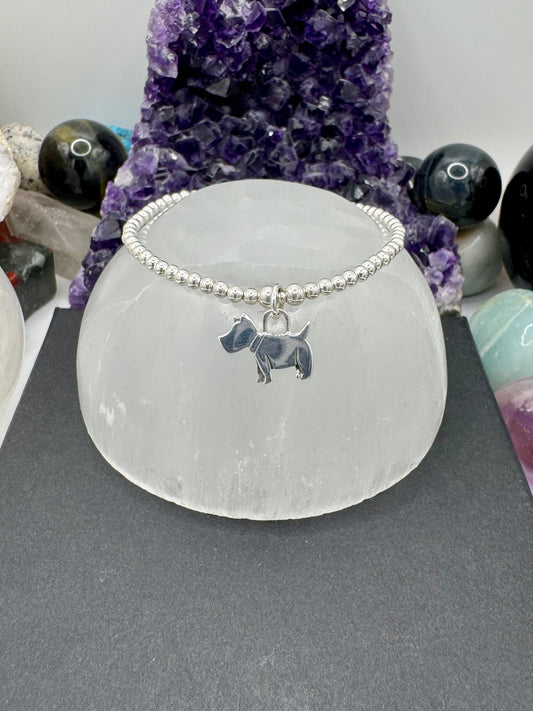 STERLING SILVER SCOTTIE DOG BRACELET