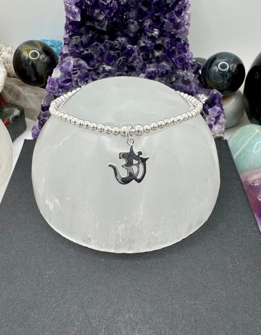 STERLING SILVER OHM BRACELET