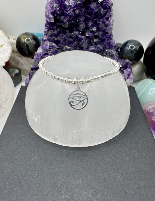 STERLING SILVER EYE OF HORUS BRACELET