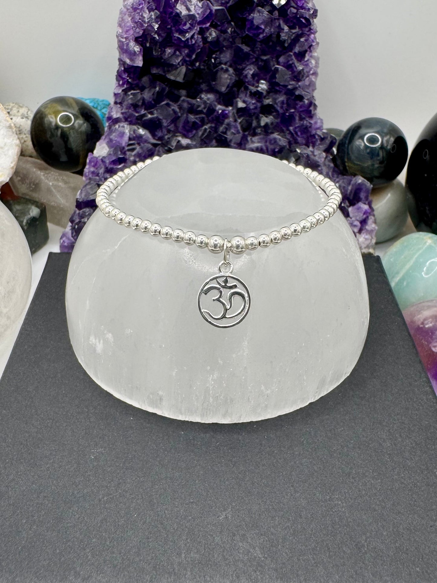STERLING SILVER OHM BRACELET