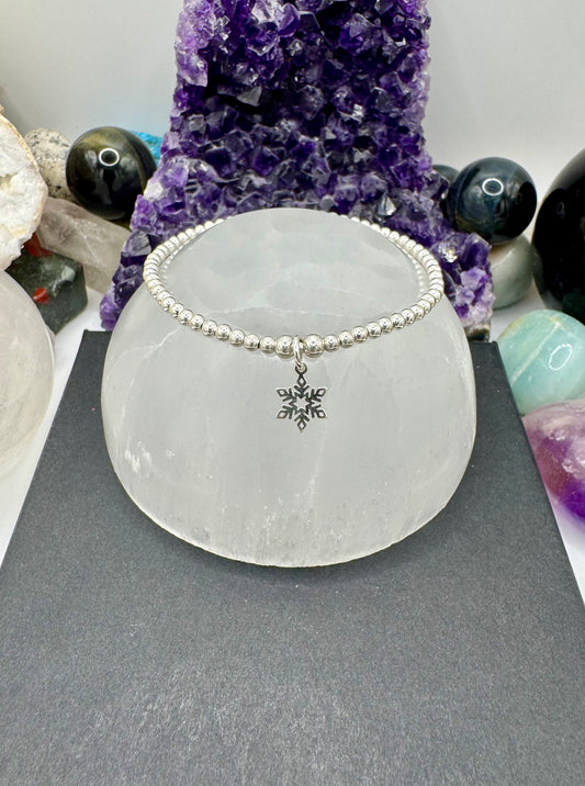 STERLING SILVER SNOWFLAKE BRACELET