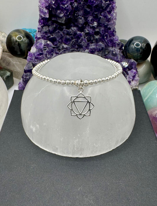 STERLING SILVER SOLAR PLEXUS CHAKRA BRACELET