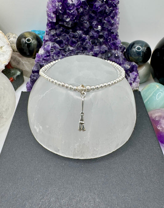 STERLING SILVER BESSOM BRACELET