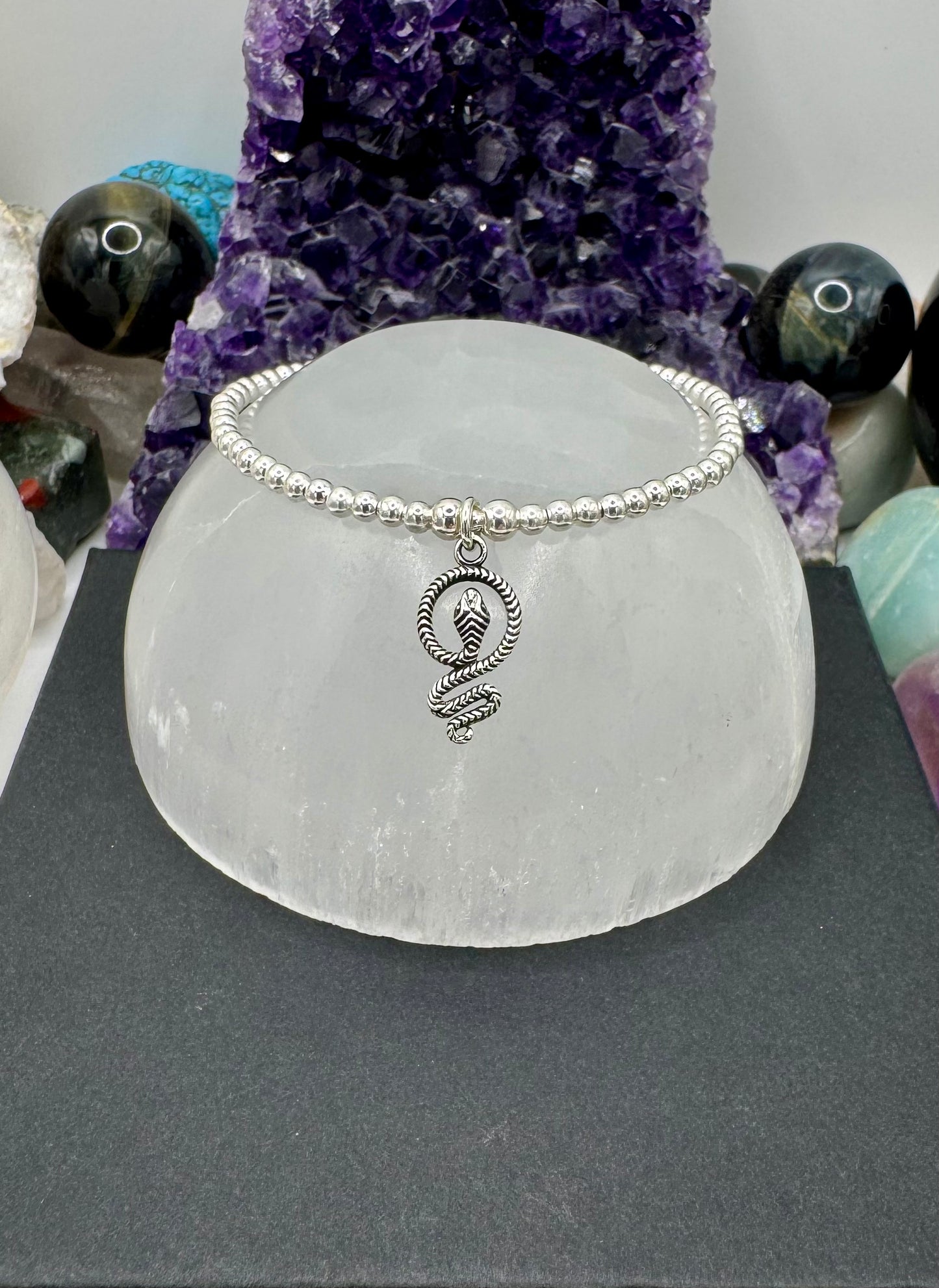 STERLING SILVER SNAKE BRACELET