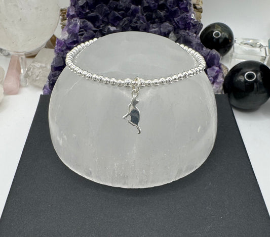 STERLING SILVER CAT BRACELET