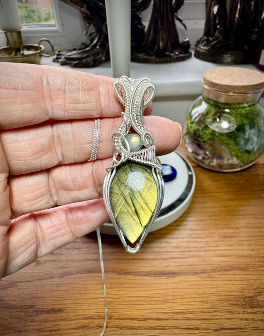 DOUBLE LABRADORITE NECKLACE