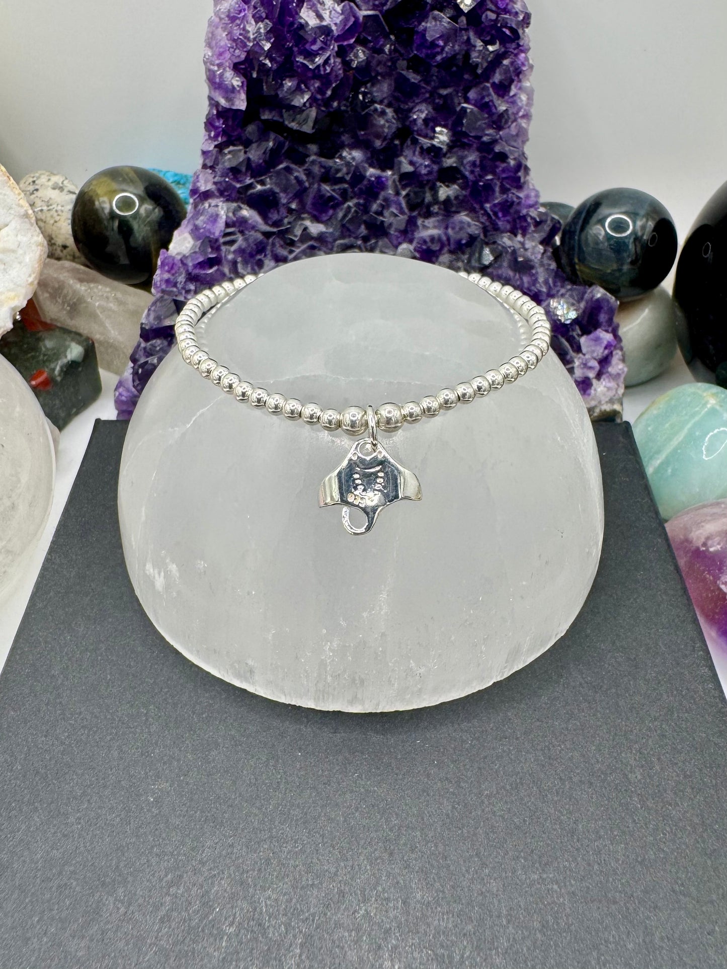 STERLING SILVER MANTA RAY BRACELET