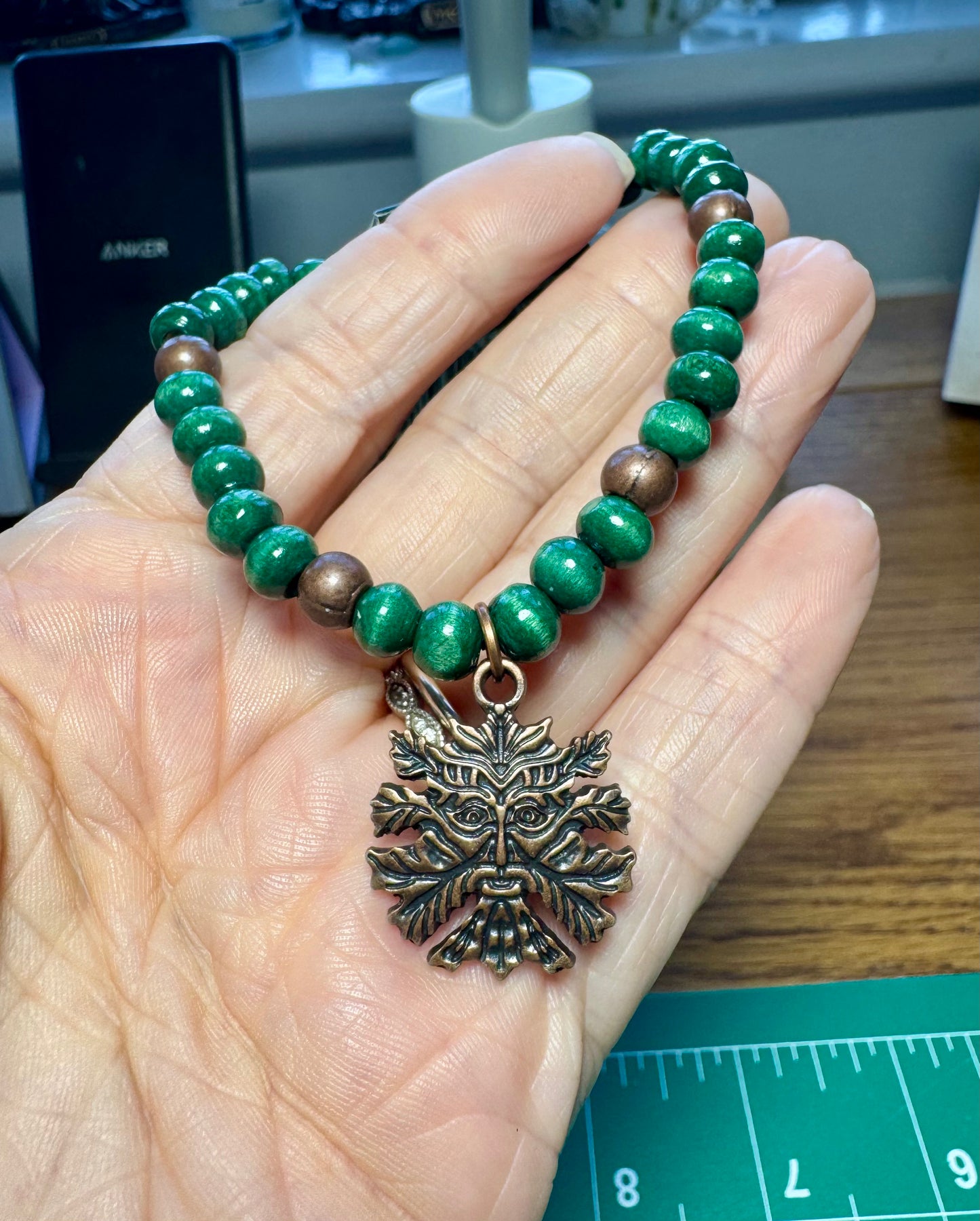 WOODEN GREEN MAN BRACELET