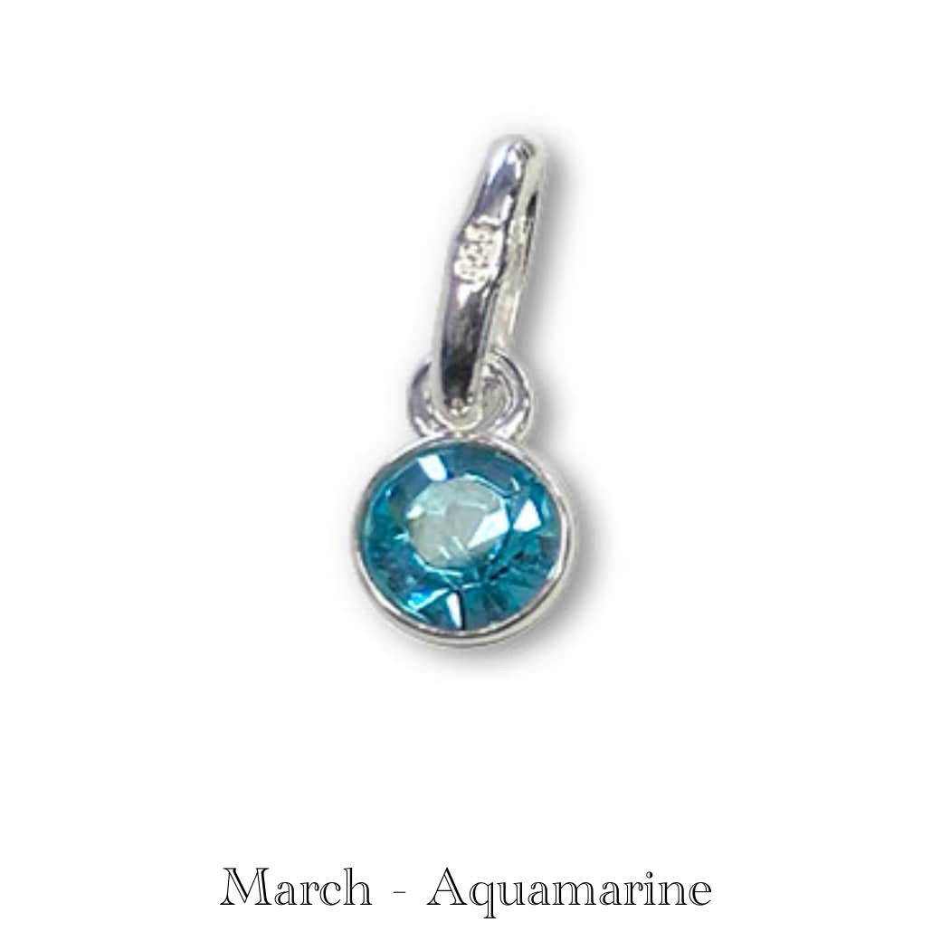 STERLING SILVER BIRTHSTONE NECKLACES