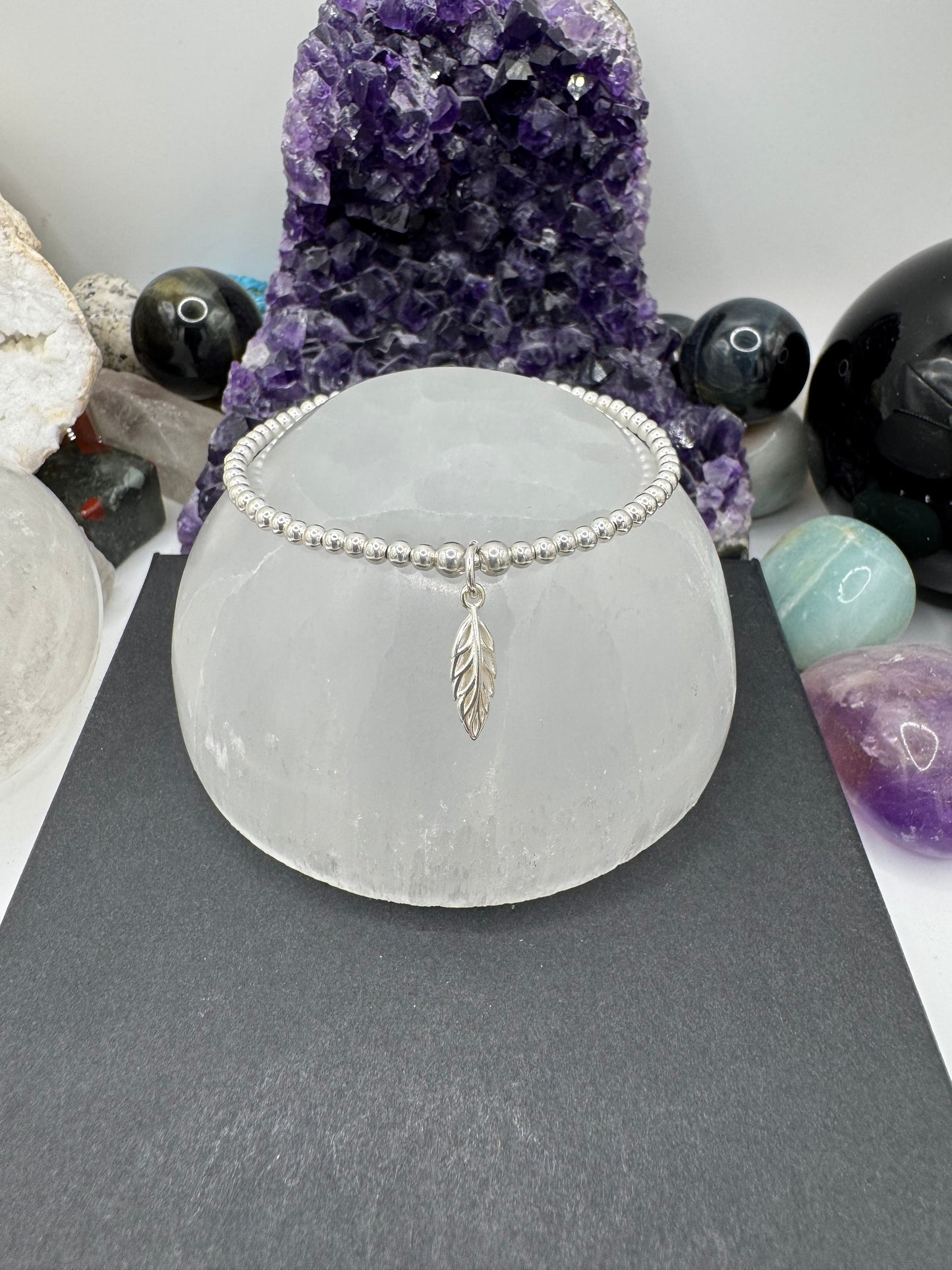 STERLING SILVER 4D LEAF