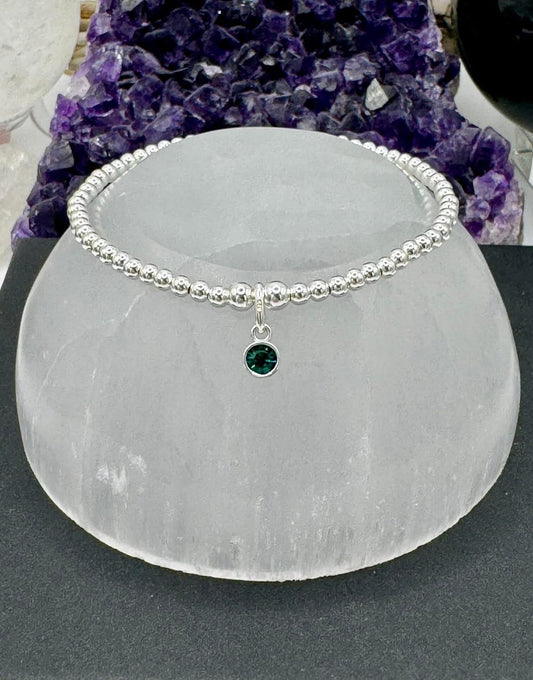 STERLING SILVER BIRTHSTONE BRACELETS