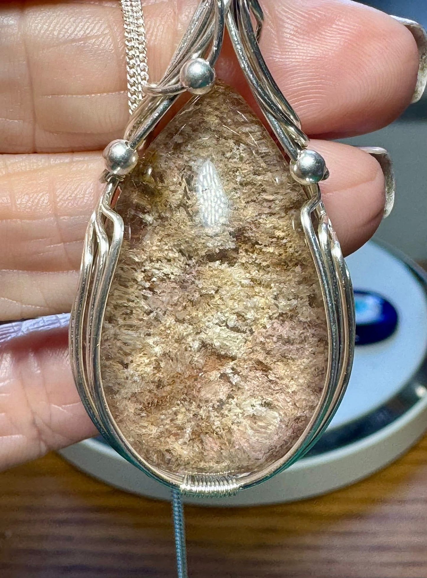 LODOLITE / GARDEN QUARTZ NECKLACE